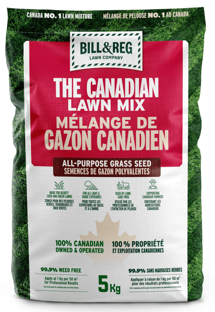 Canadian Lawn Mix grass seed 5kg packaging